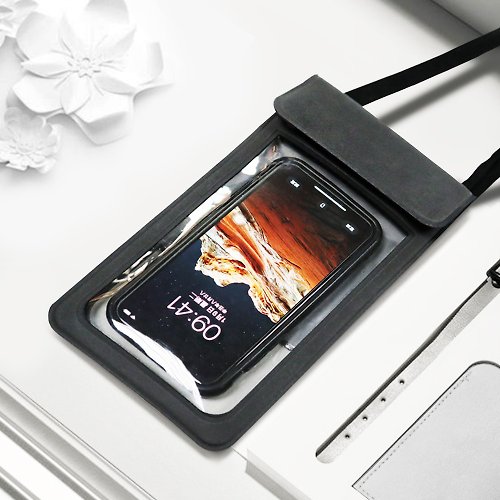 FLYGONS 台灣製造 IPX8仿麂皮防水觸控手機袋 Iphone 海邊 可大量訂購