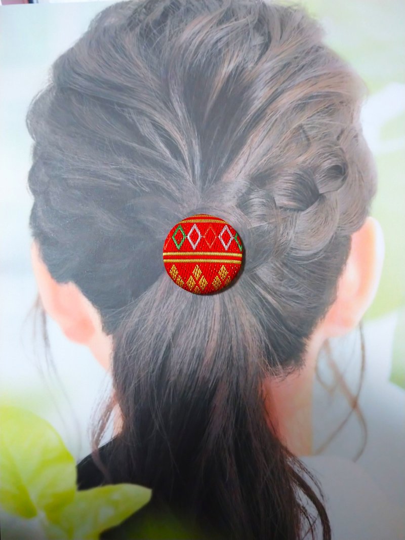 [Kenran] Hair Tie Hair Accessory Handmade in Japan - เครื่องประดับผม - วัสดุอื่นๆ สีแดง
