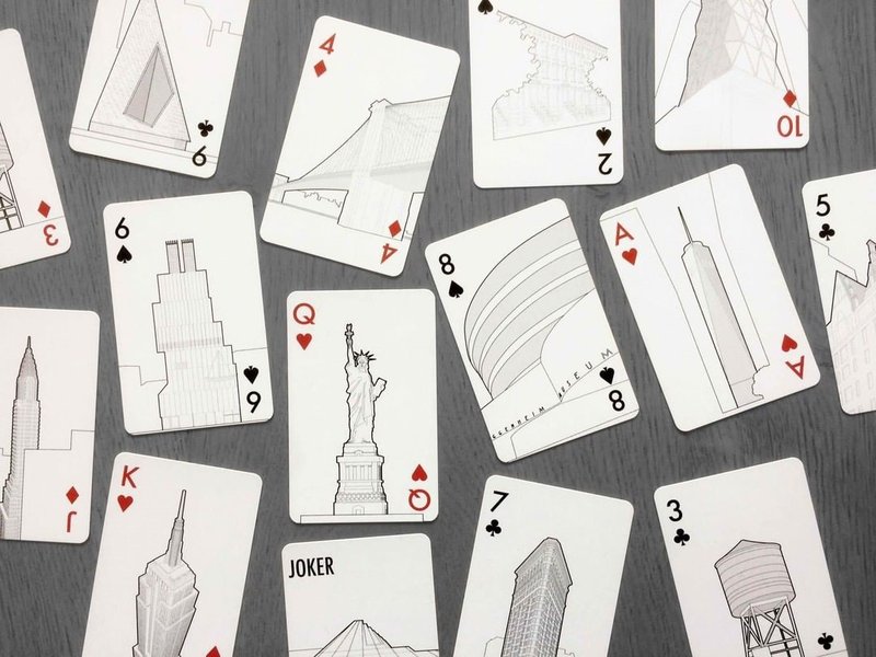 Skyline Playing Cards - NEW YORK - Board Games & Toys - Paper Black