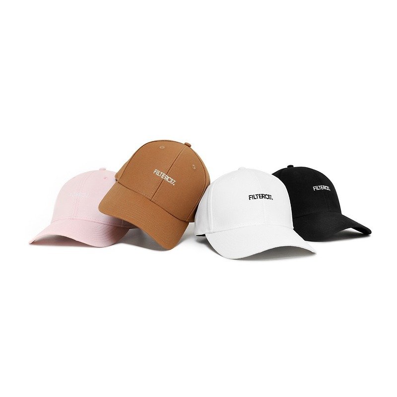 Filter017ロゴボールキャップ野球帽レトロなフォントデザイン - 帽子 - コットン・麻 
