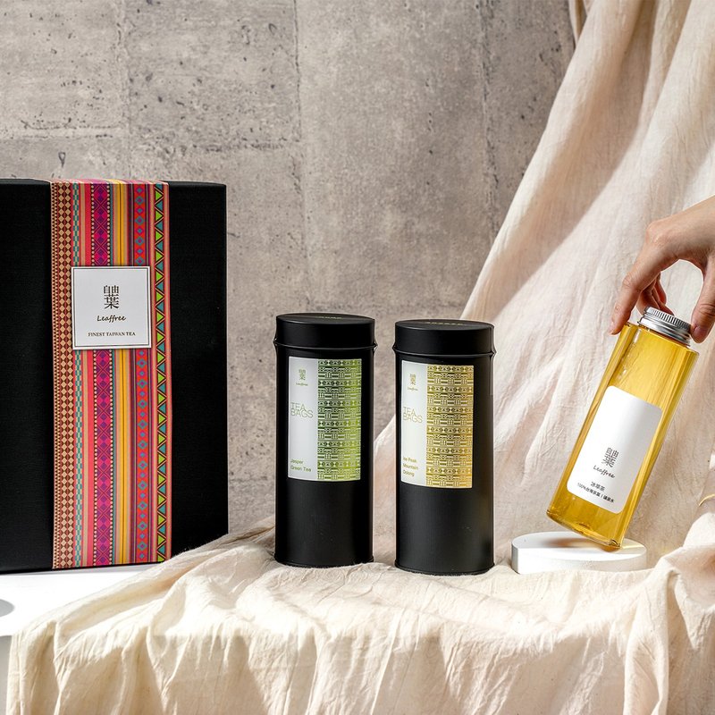 リバティリーフ | プレミアムティーバッグと缶のダブルギフトボックス | 高品質ティーバッグ - ティーバッグ・茶葉 - その他の素材 多色