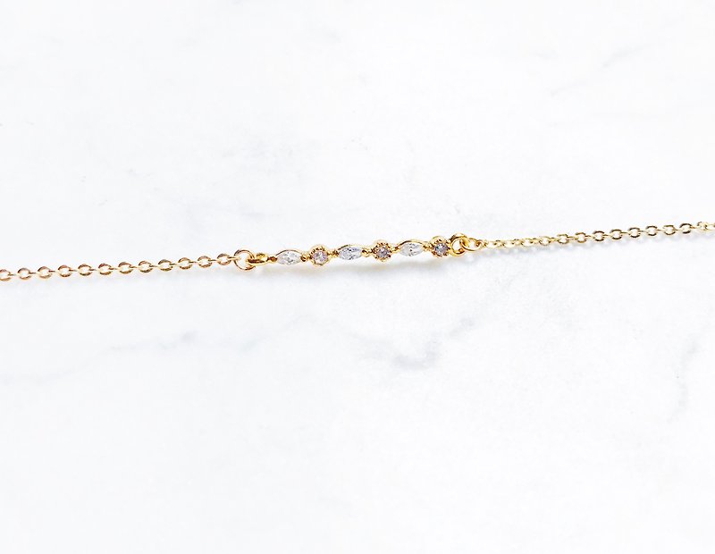:: Limited Offer :: Thin diamond row bracelet - Bracelets - Other Metals 