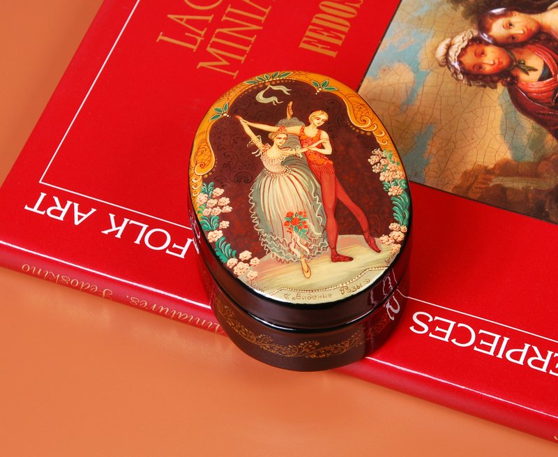 Spirit of the Rose ballet lacquer jewelry box - 擺飾/家飾品 - 其他材質 