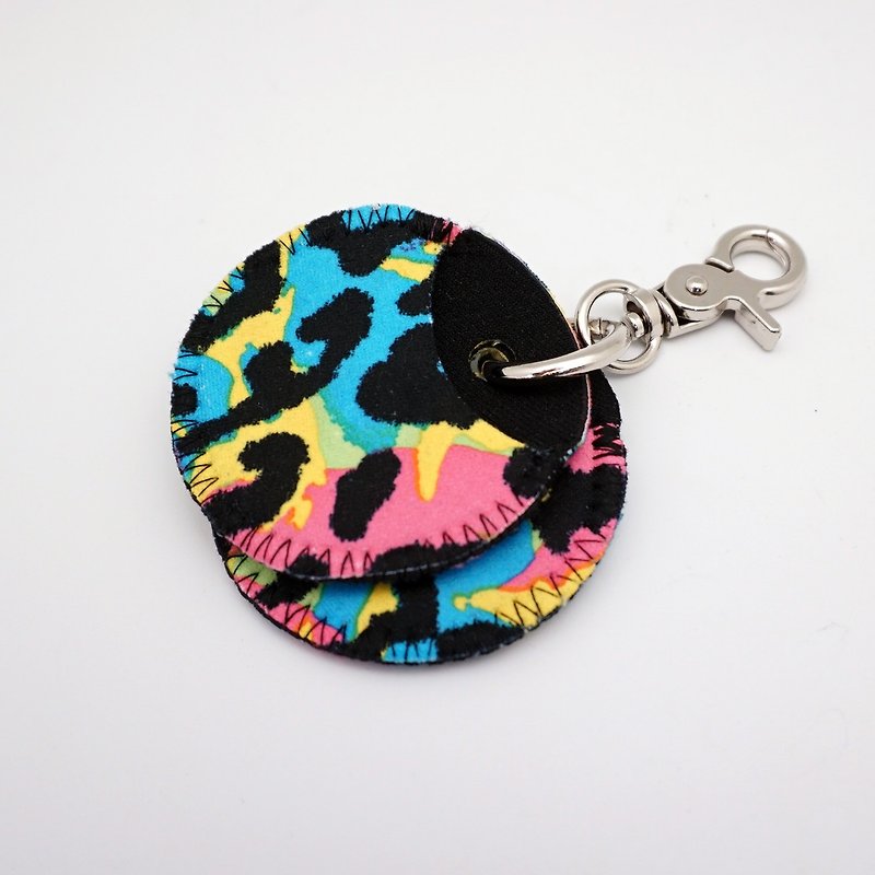 BLR gogoro 鑰匙套  彩色豹紋 - 鑰匙圈/鑰匙包 - 聚酯纖維 多色