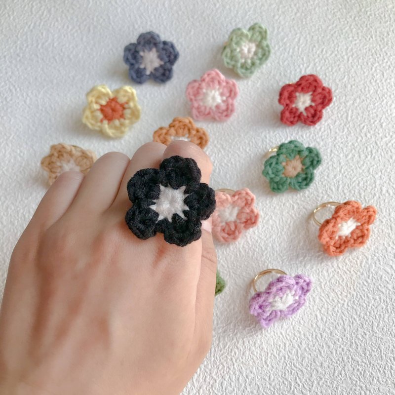 【Small flower ring】 - Headbands - Cotton & Hemp Multicolor