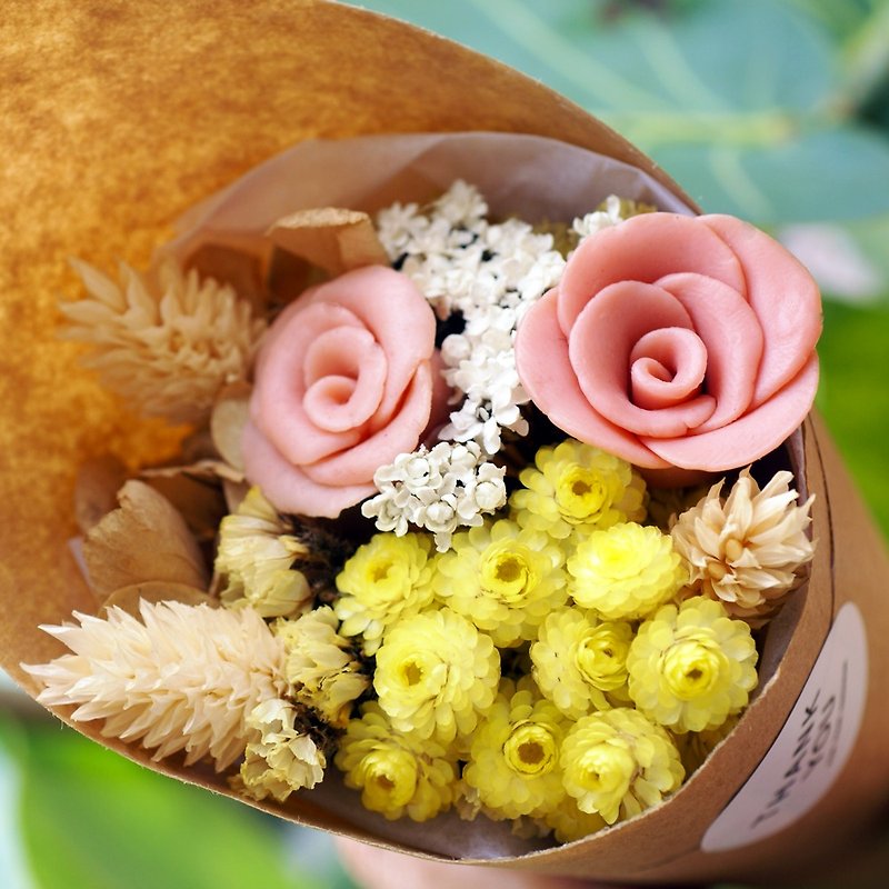 Natural scent _ Pink rose soap ‧ vanilla dry bouquet - graduation bouquet - Plants - Plants & Flowers Pink