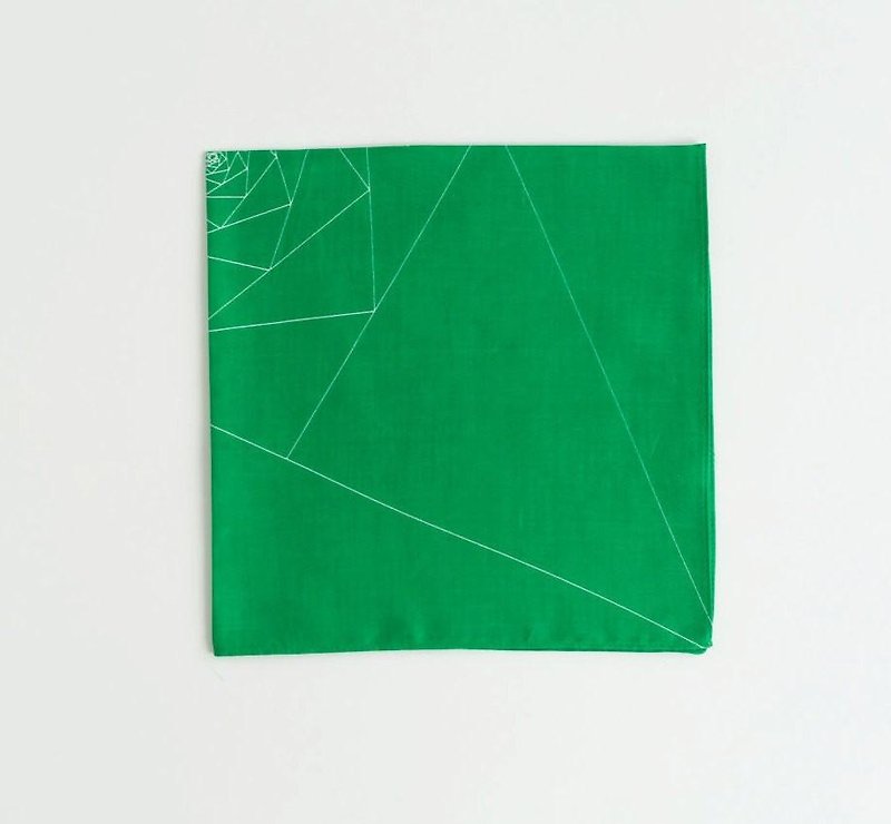 Triangles Pocket Square - 其他 - 棉．麻 綠色