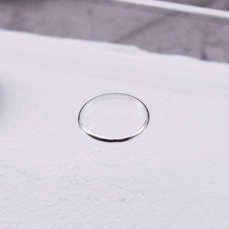Aperture 2 sterling silver ring - แหวนทั่วไป - เงินแท้ สีเงิน