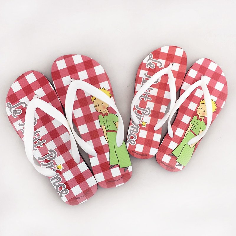 Little Prince Classic Edition Authorization - clip foot slippers (female / male) 01 - รองเท้าลำลองผู้ชาย - ยาง สีแดง