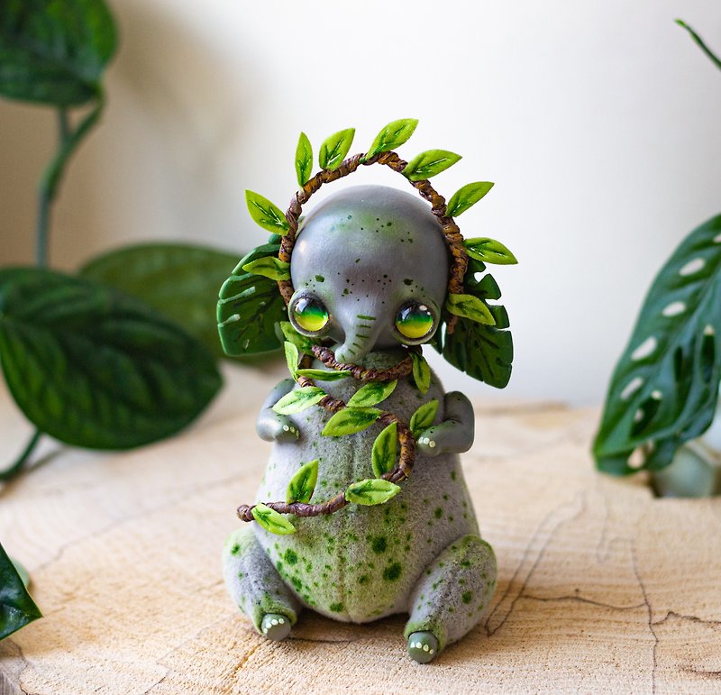 Eleplant - fantasy creature art doll