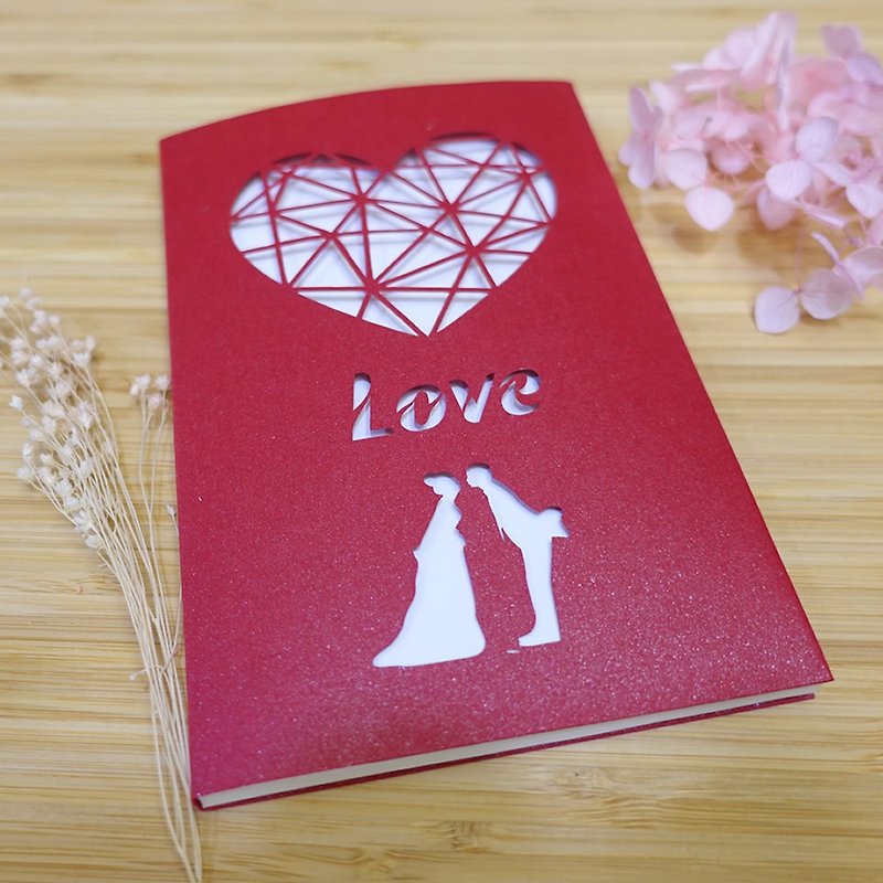 Valentine&#39;s Day Gift Surprise (Talking) Recording Card - Meet Love - Hollow Cut - English can be customized