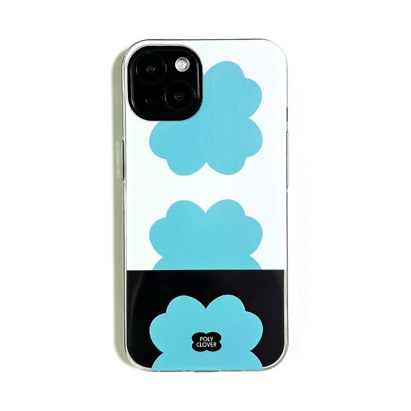 half clover jelly phone case (blue) - Phone Cases - Other Materials Blue