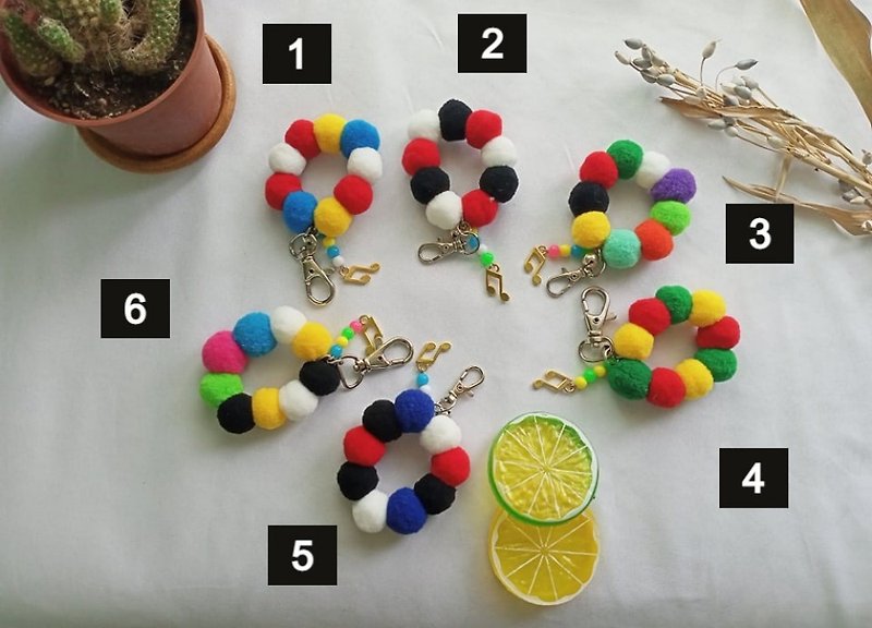[Love Never Falls] Harvest Colorful Key Ring - Keychains - Other Materials 