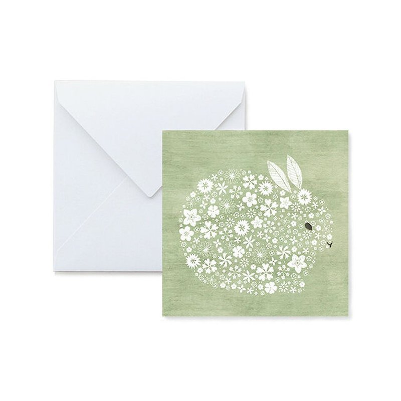 Fluffy Message Card Rabbit - Cards & Postcards - Paper Green