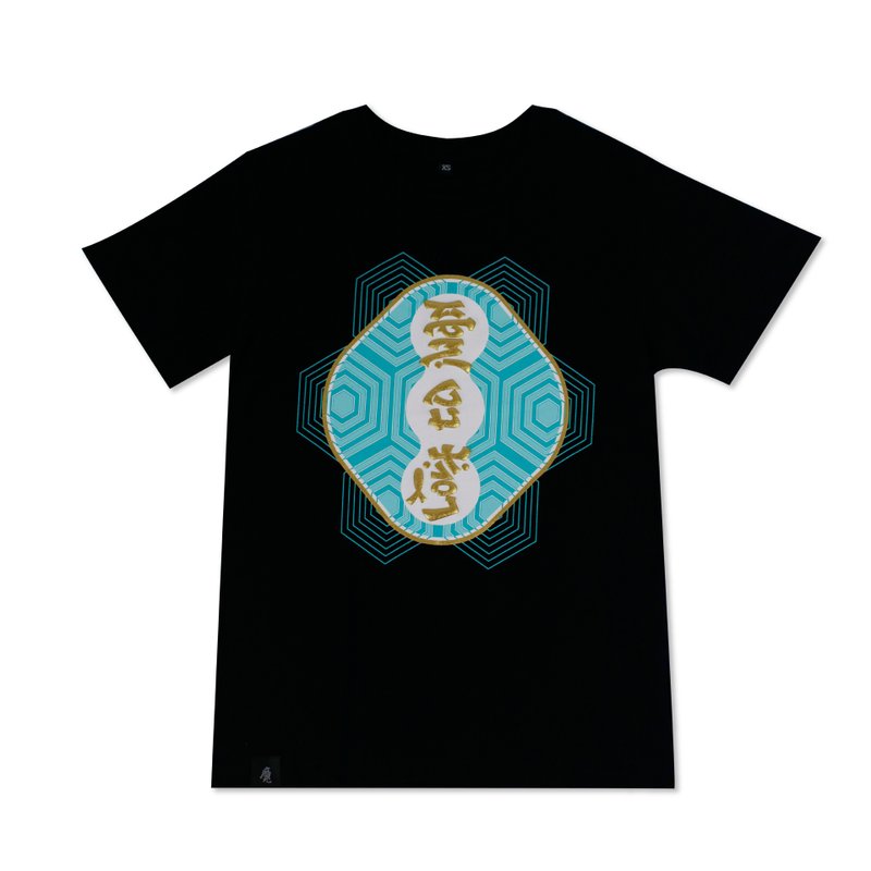 台灣T-shirt│愛台灣復古T-黑 - 帽T/大學T - 棉．麻 黑色