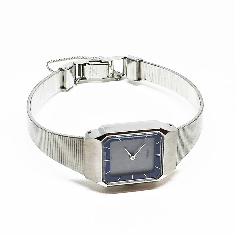 1970s SEIKO blue silver antique mechanical watch - นาฬิกาผู้หญิง - โลหะ สีเงิน