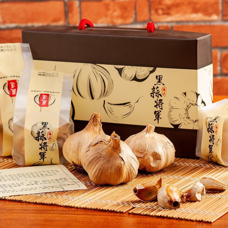 General black garlic fashion gift box 1 box 6 pieces - อาหารเสริมและผลิตภัณฑ์สุขภาพ - สารสกัดไม้ก๊อก 