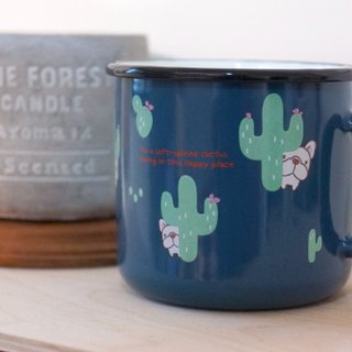 (Sold out) Handmade Tea Cup - 400ml - Hide and Seek Cactus