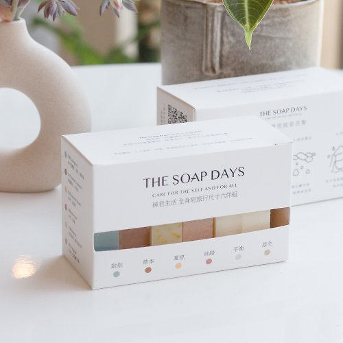 The Soap Days 純皂生活手工洗髮皂 The Soap Days 30g 旅行皂6件組 一次擁有熱銷款手工洗髮皂