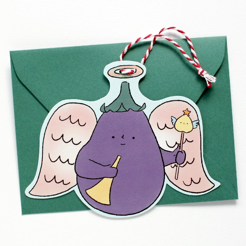 การ์ดอวยพร Little Joy - Christmas Angel - การ์ด/โปสการ์ด - กระดาษ สึชมพู