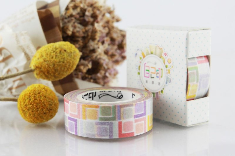 Colorful Cubes-1 / by Taya - Washi Tape - Paper Multicolor