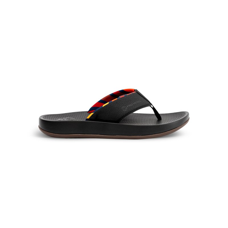 Freewaters Cloud9 Leather Flip-flops/ Flip-flops/ Men's Shoes/ Black - Sandals - Silicone Black