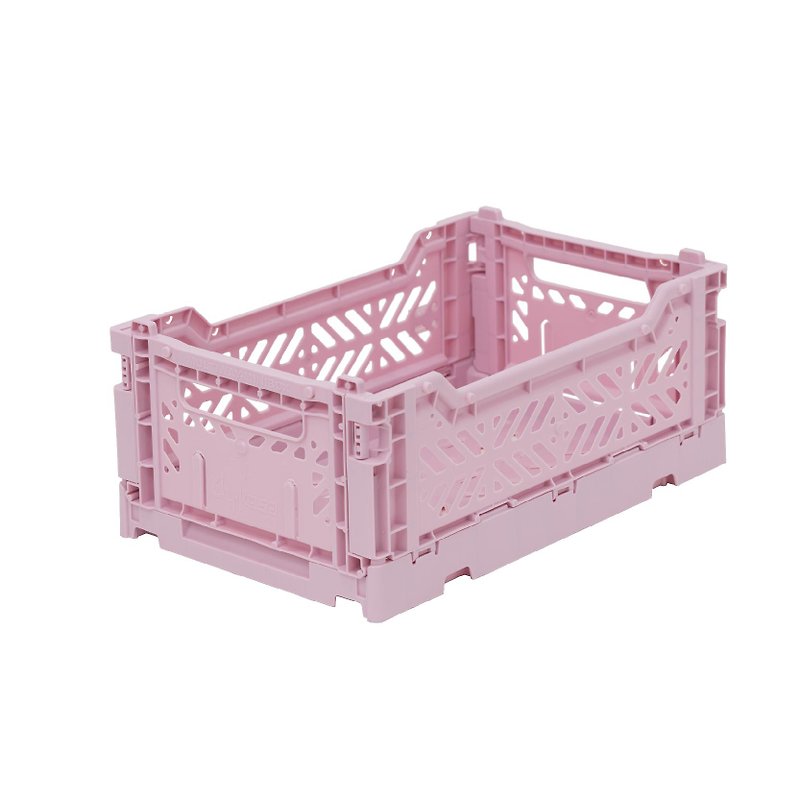 Türkiye Aykasa Folding Storage Basket (S)-Sakura Pink - กล่องเก็บของ - พลาสติก 