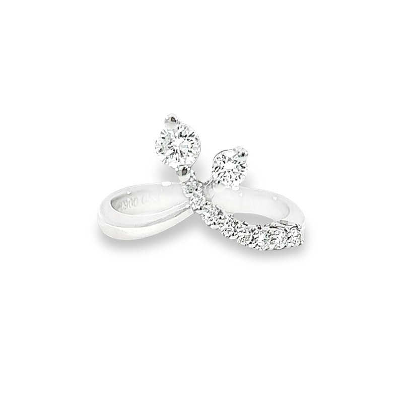 頂級鉑金 天然鑽石造型戒指 Platinum Diamond Ring - 戒指 - 貴金屬 