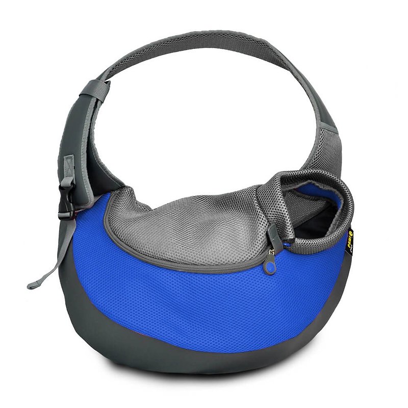 Sports Style Pet Side Backpack-Lightweight Soft Bottom-XL Size - กระเป๋าสัตว์เลี้ยง - เส้นใยสังเคราะห์ สีน้ำเงิน