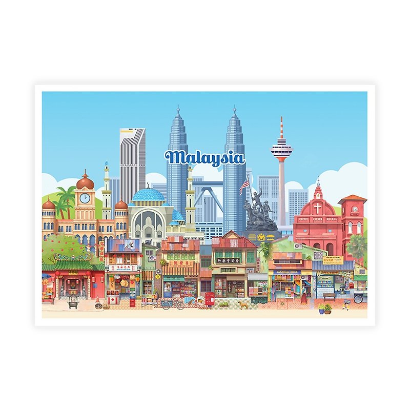 Colourful Malaysia Postcard - การ์ด/โปสการ์ด - กระดาษ 