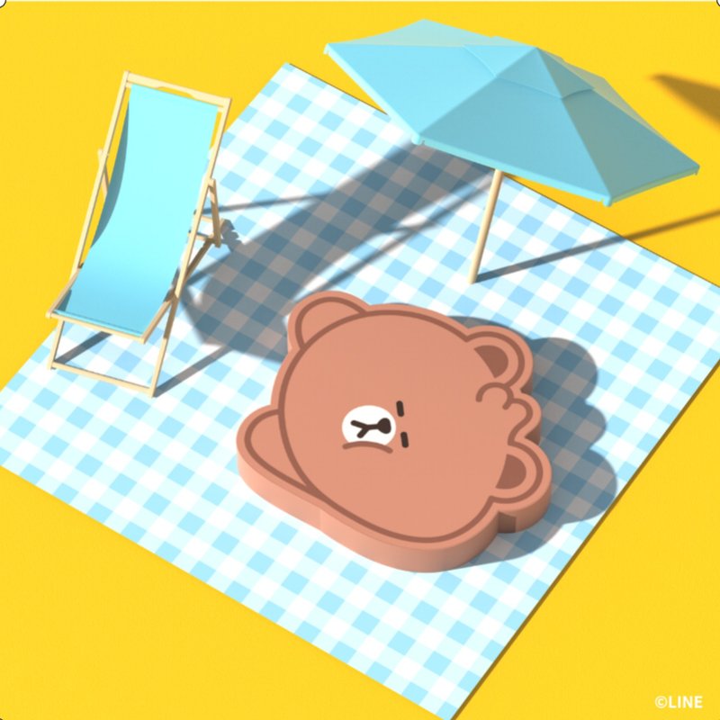 【BROWN 生日快樂】LINE FRIENDS meets thecoopidea 無線充電板 - 無線充電盤/板/座 - 其他材質 