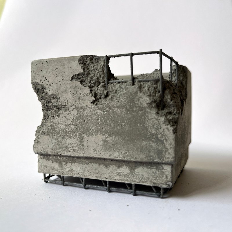 【BunkerCity】不完美盆 - 盆栽/植栽 - 水泥 灰色