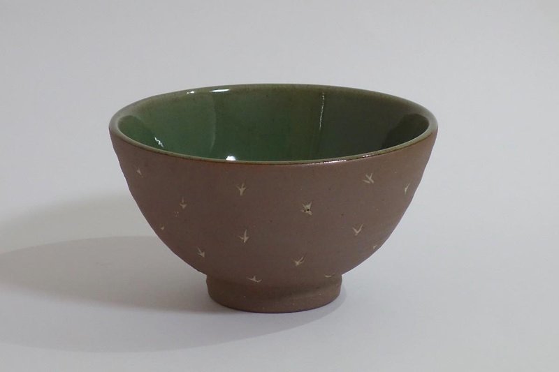 象嵌青磁釉碗 - 茶碗・ボウル - 陶器 