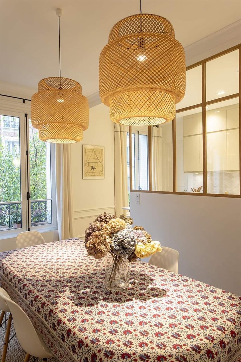 堆疊的竹燈 - 燈具/燈飾 - 木頭 