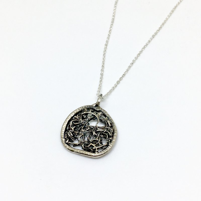 Map - Necklaces - Other Metals Silver