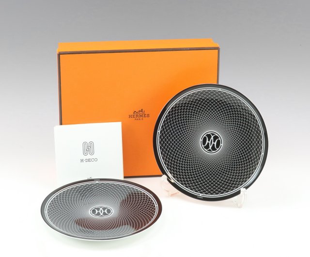 値下げ！新品未使用！エルメス デコ プレート 14㎝ 皿 日本直送】エルメス HERMES アッシュデコ Hデコ 食器 14cm