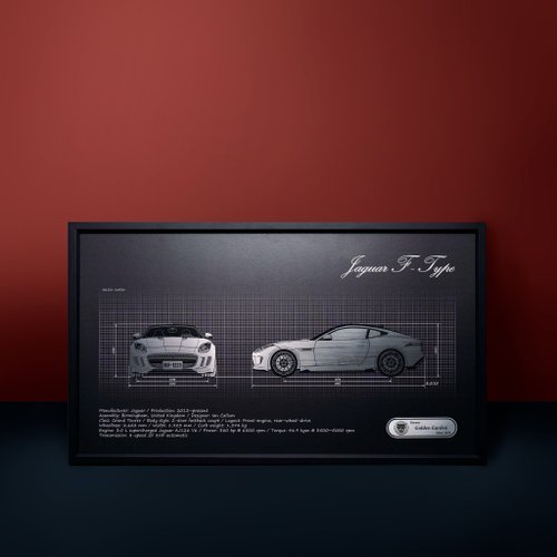 金園 x Golden Garden 【專屬 訂製禮】刻劃回憶汽車掛畫 - 車頭+車側款
