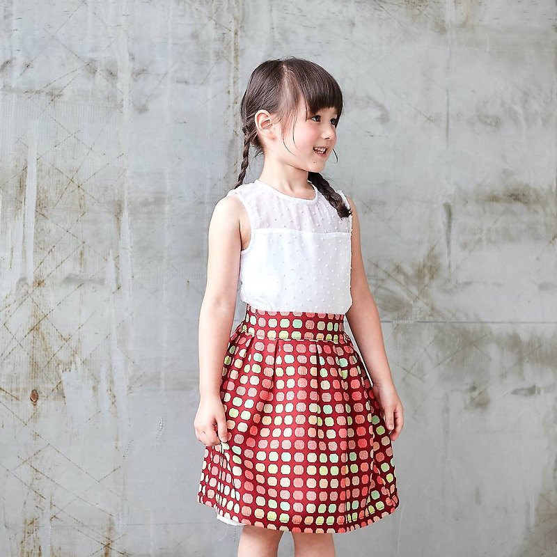 (Mother & Daughter matching dress) Candy Canes skirt (infant/toddler/girl) - Other - Polyester Multicolor