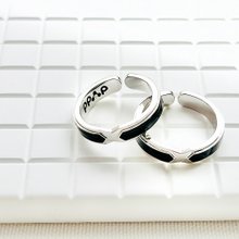 黑騎士琺瑯925純銀戒指2.0  中性配戴 時尚升級輕珠寶設計