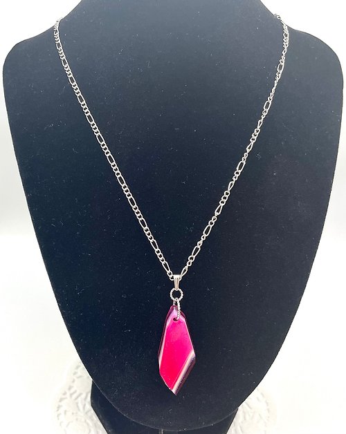 jewel-satomi 輝く鋭角ネックレス ピンク