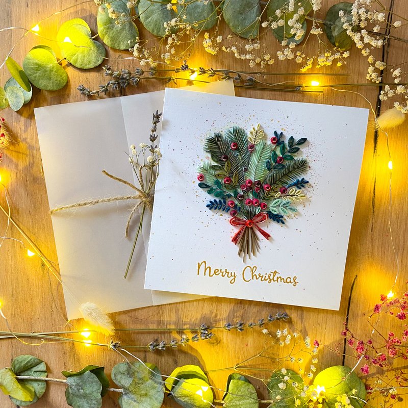 Greeting Card - Christmas Card - Merry Christmas - 卡片/明信片 - 紙 多色