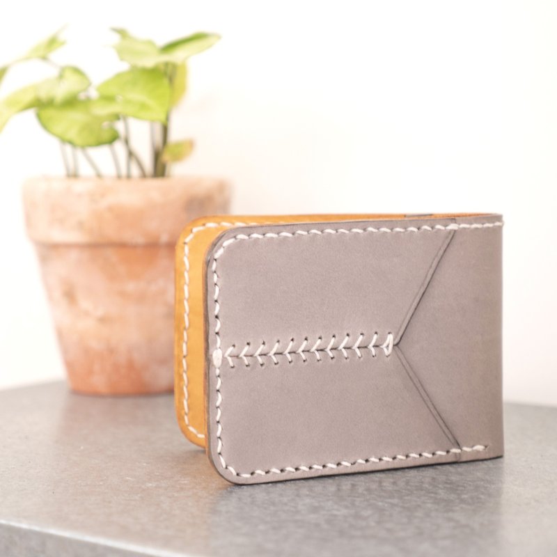 Dream Short Clip / 缺皮CHAPI - Wallets - Genuine Leather Gray