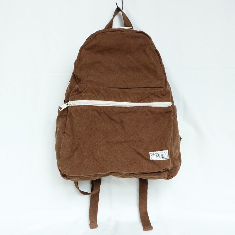 NEW Backpack [2024 Fall/Winter Limited Color: Chocolate] (VC-29) - กระเป๋าเป้สะพายหลัง - ผ้าฝ้าย/ผ้าลินิน สีนำ้ตาล