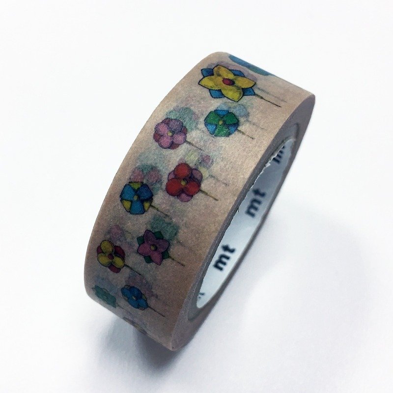 mt Masking Tape factory tour vol.6【Flower pin (MT01K888)】Limited Edition - Washi Tape - Paper Multicolor