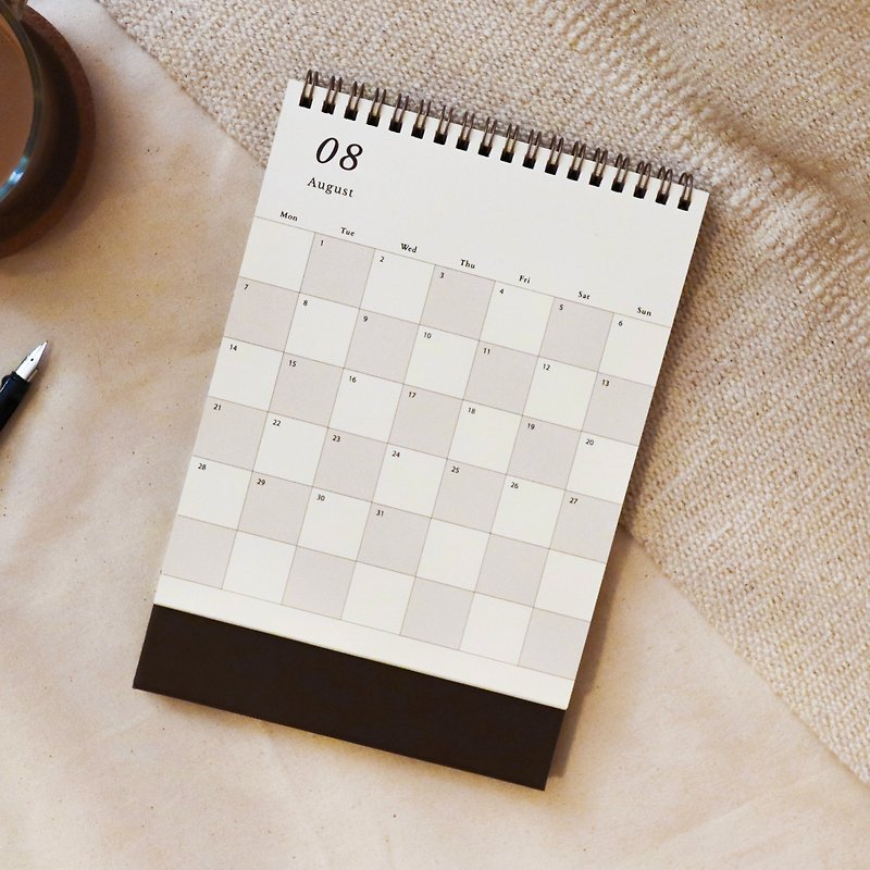 2023月份桌曆/ 復古棋盤格紋/直式 - 月曆/年曆/日曆 - 紙 