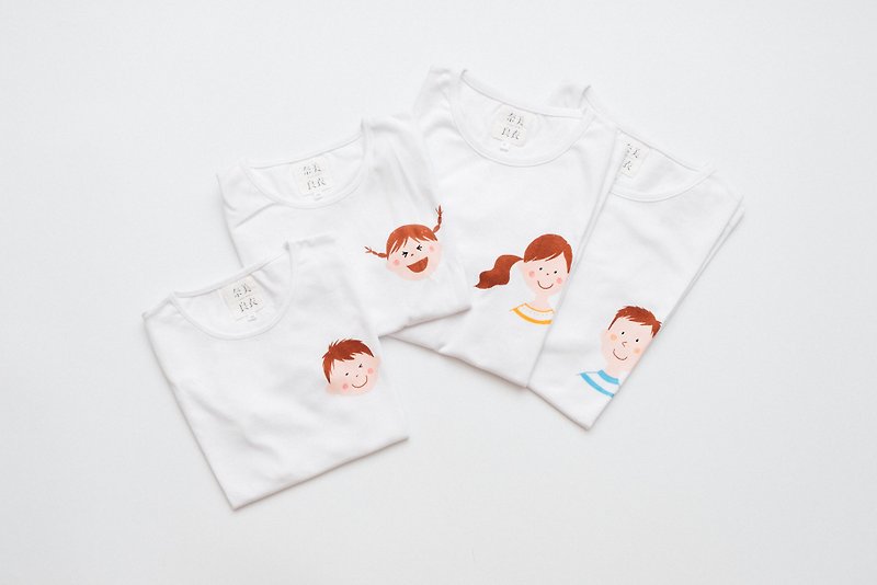 FAMILY TEE - Tops & T-Shirts - Other Materials White