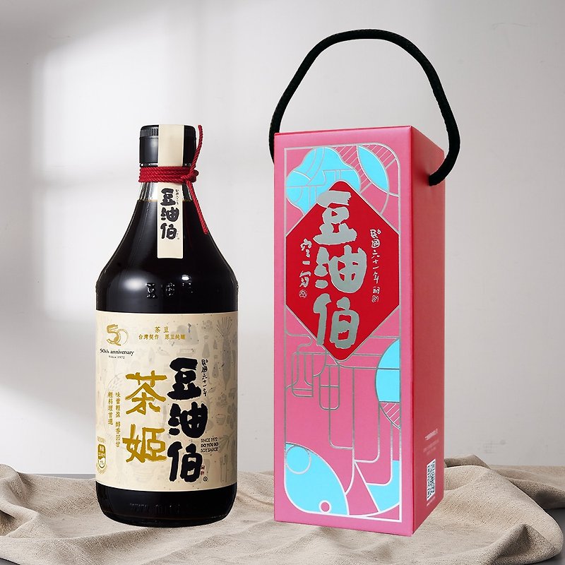 【豆油伯】茶姬釀造醬油500ml(禮盒) - 醬料/調味料 - 其他材質 