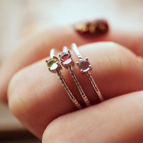 ITS jewelry ITS-R101【925銀・寶石戒指・Pure 】925銀細緻寶石戒指1只。
