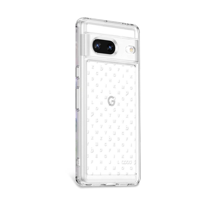 Google Pixel 9/8/7系列 浮雕感防震雙料手機殼-Letter - 手機殼/手機套 - 其他材質 多色