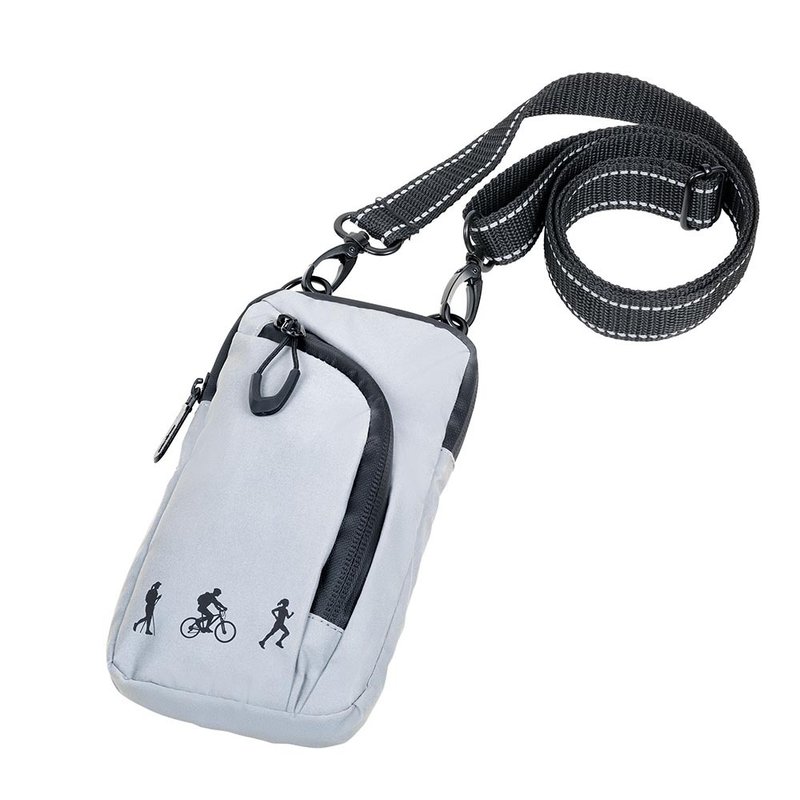 Mobile phone shoulder bag REFLACTIVE SMARTBAG - Messenger Bags & Sling Bags - Polyester Silver